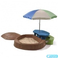 Детская песочница со столом и зонтиком Step2 8437